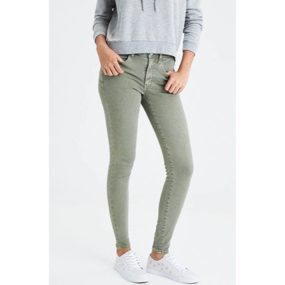 Hollister Sage Green Skinny Jeans